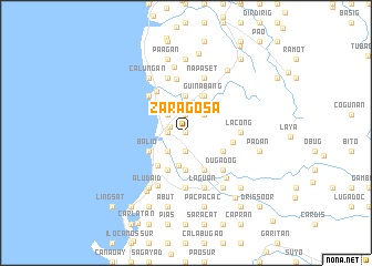 map of Zaragosa