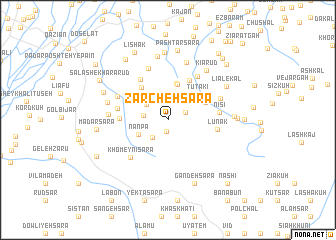 map of Zarcheh Sarā