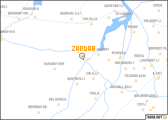 map of Zǝrdab