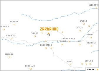 map of Zardaxaç