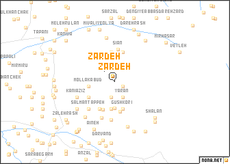 map of Zardeh