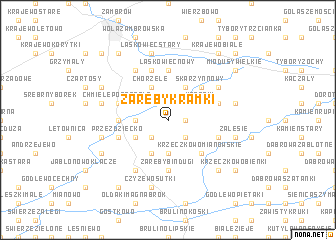 map of Zaręby Kramki