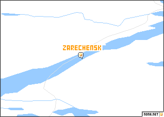 map of Zarechensk