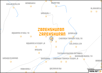 map of Zarehshūrān