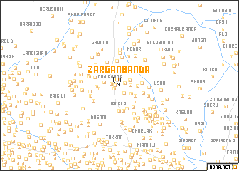 map of Zargan Bānda