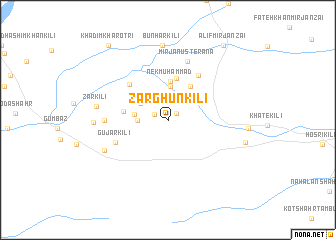 map of Zarghūn Kili