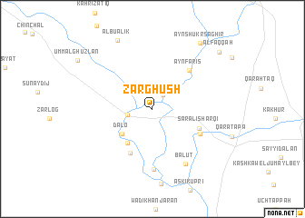 map of Zarghūsh