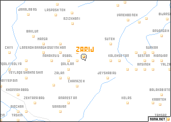 map of Zarīj