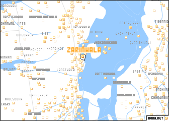 map of Zarīnwāla