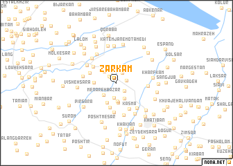 map of Zarkām