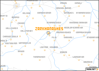 map of Zarkhanádhes