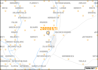 map of Zărneşti