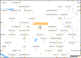 map of Żarnówka