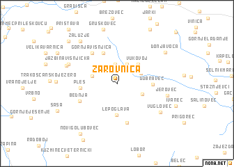 map of Žarovnica