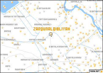 map of Zarqūn al Qiblīyah