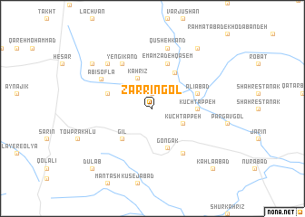 map of Zarrīn Gol