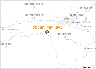 map of Zaruchevskaya