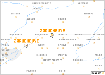 map of Zaruchev\