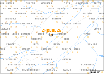 map of Zarudcze