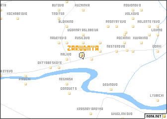 map of Zarudnya