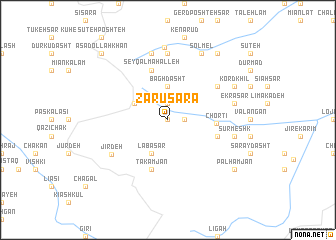 map of Zarū Sarā