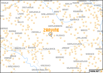 map of Žarvine