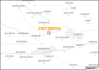 map of Zaryabinka