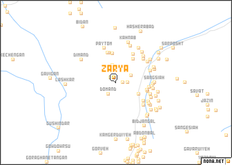 map of Zaryā