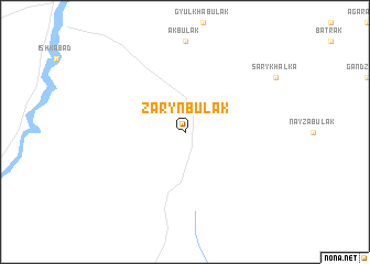 map of Zaryn-Bulak