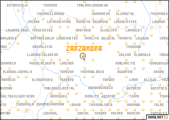 map of Zarzamora