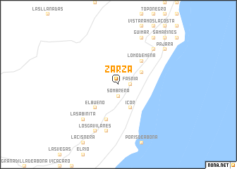 map of Zarza