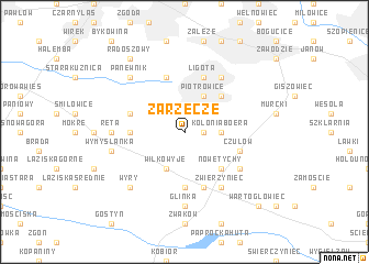 map of Zarzecze