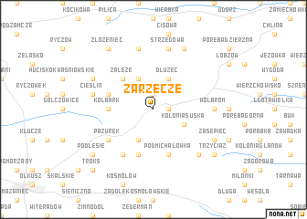 map of Zarzecze