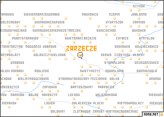 map of Zarzecze