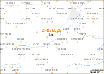 map of Zarzecze