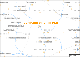 map of Zarzosa de Ríopisuerga