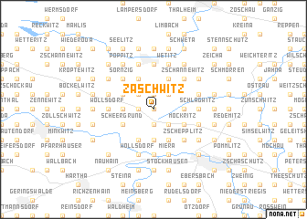map of Zaschwitz