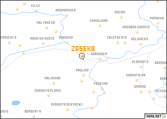 map of Zaseka