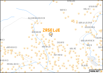 map of Zaselje