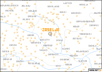 map of Zaselje