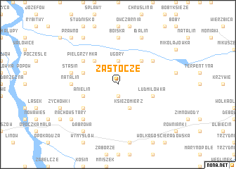 map of Zastocze