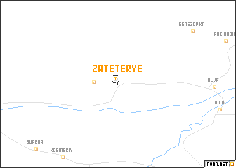 map of Zateter\