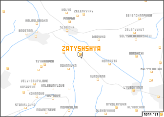 map of Zatyshshya