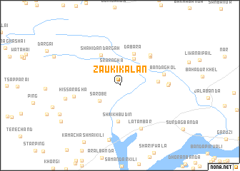map of Zauki Kalān