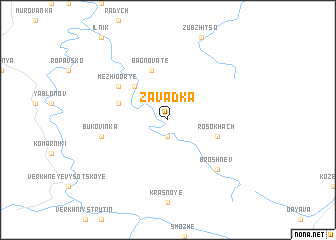 map of Zavadka