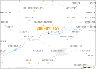 map of Zavadyntsy