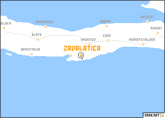 map of Zavalatica