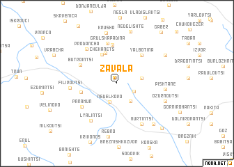 map of Zavala