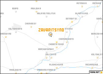 map of Zavaritsyno