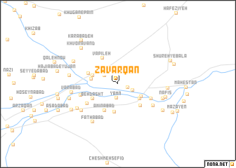 map of Zavarqān